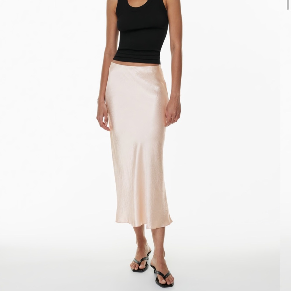 Aritzia Babaton Satin Midi Skirt